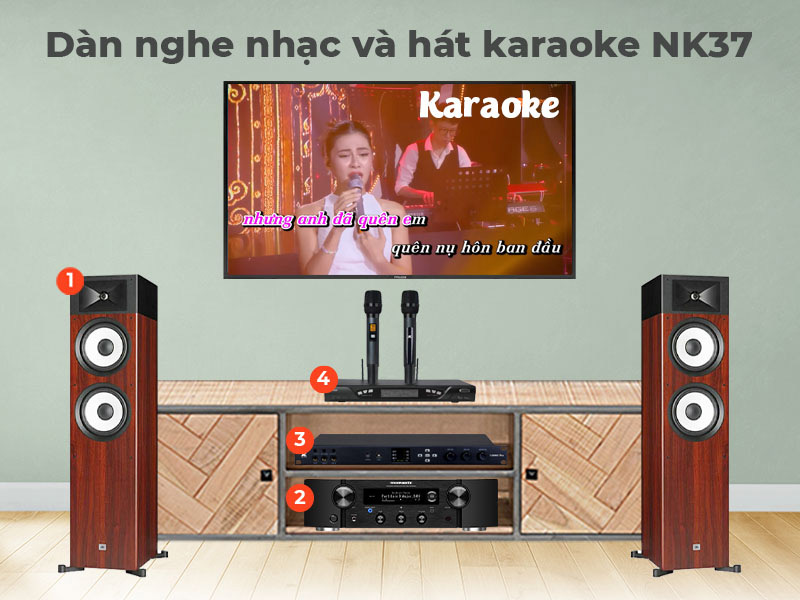 Dàn nghe nhạc và hát karaoke NK37 Dàn nghe nhạc và hát karaoke NK37