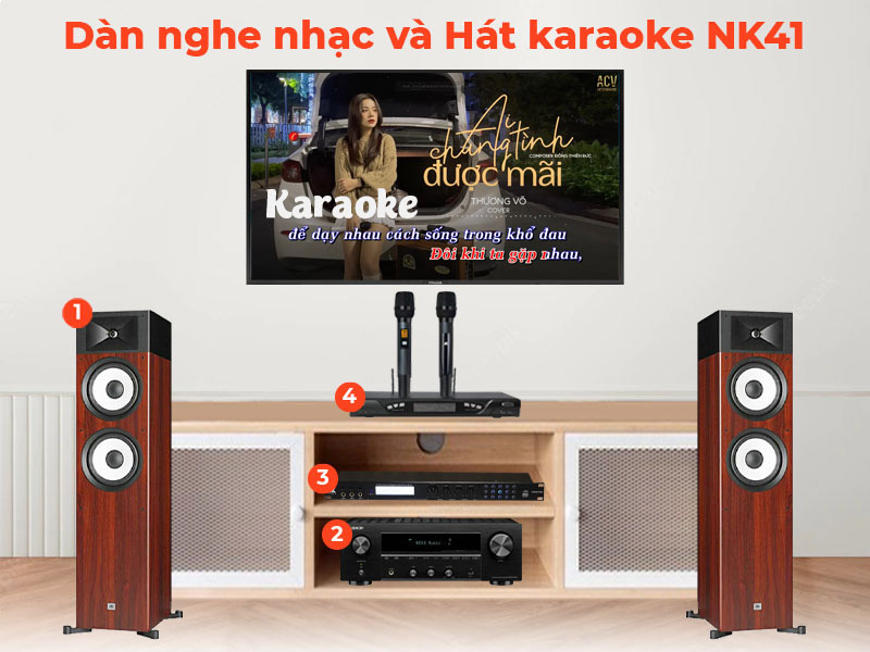 Dàn nghe nhạc và hát karaoke NK41