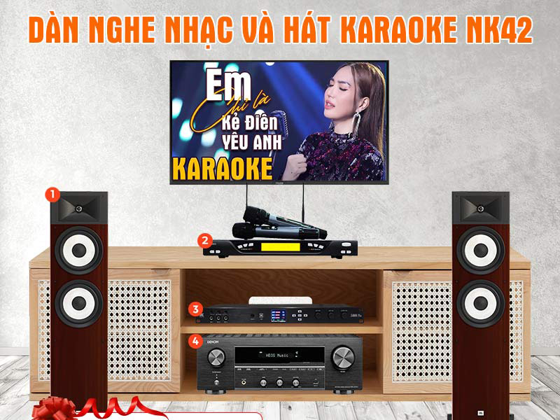 Dàn nghe nhạc và hát karaoke NK42