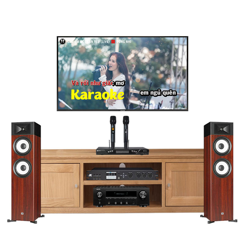 Dàn nghe nhạc và Hát Karaoke NK43 ( JBL A190, DRA800H, Micro K800, X9000 Pro )