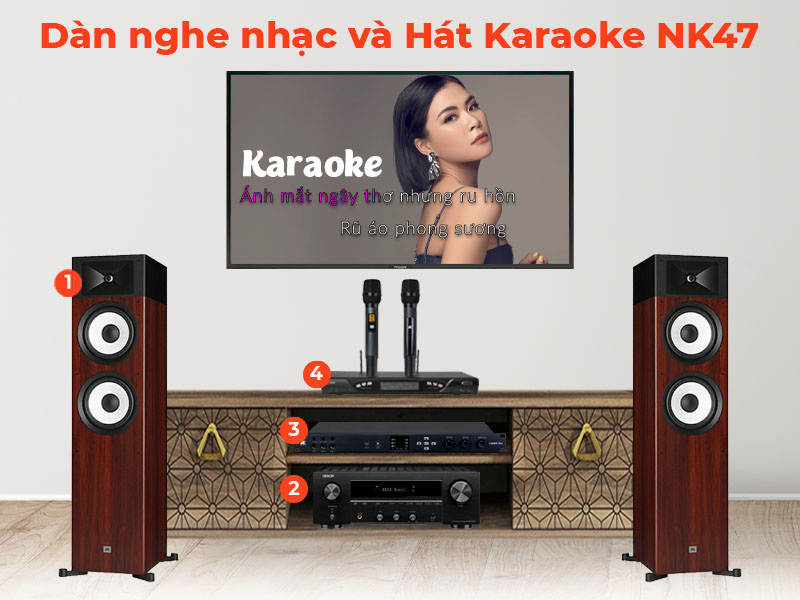 Dàn nghe nhạc và hát karaoke NK47