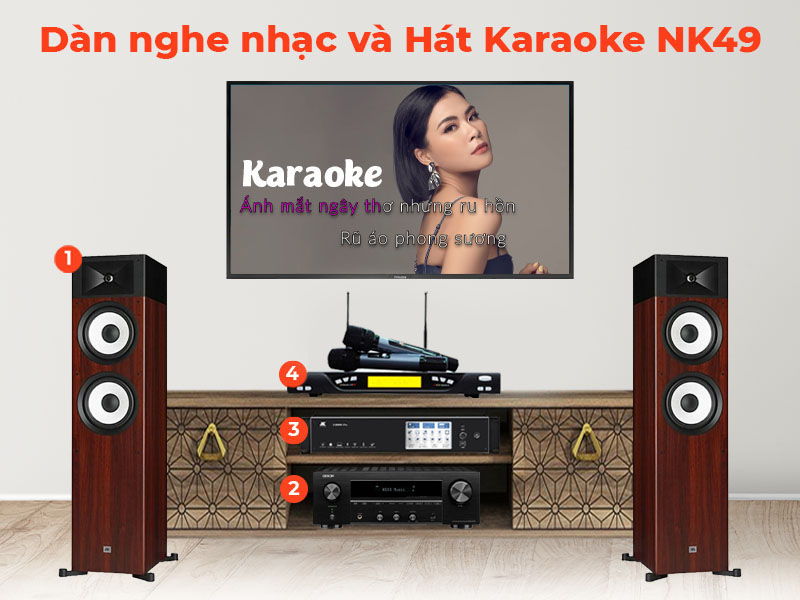 Dàn nghe nhạc và hát karaoke NK49