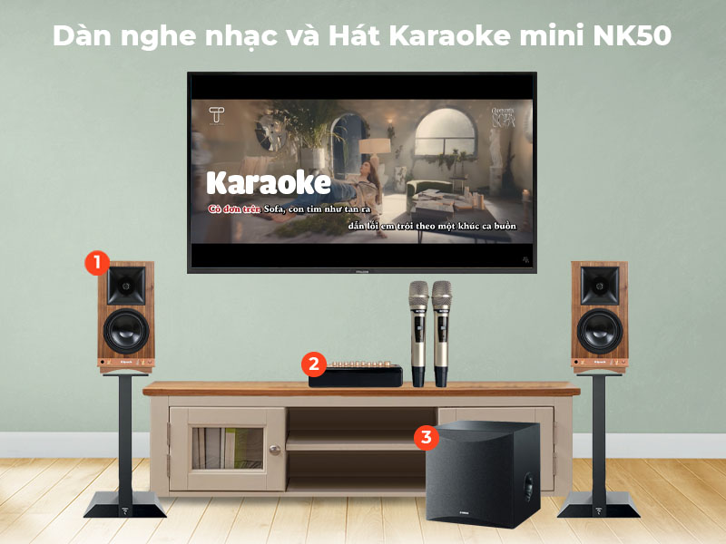 Dàn nghe nhạc và hát karaoke NK38