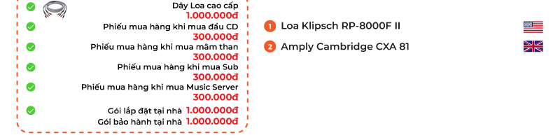 Dan nghe nhac Klipsch, Cambridge NN47