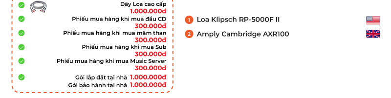 Dàn nghe nhạc Klipsch, Cambridge NN51 Dàn nghe nhạc Klipsch, Cambridge NN51