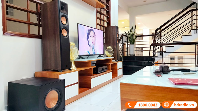 Dàn nghe nhạc Klipsch, Denon NN55 tại nhà anh Đại ở Gò Vấp, HCM