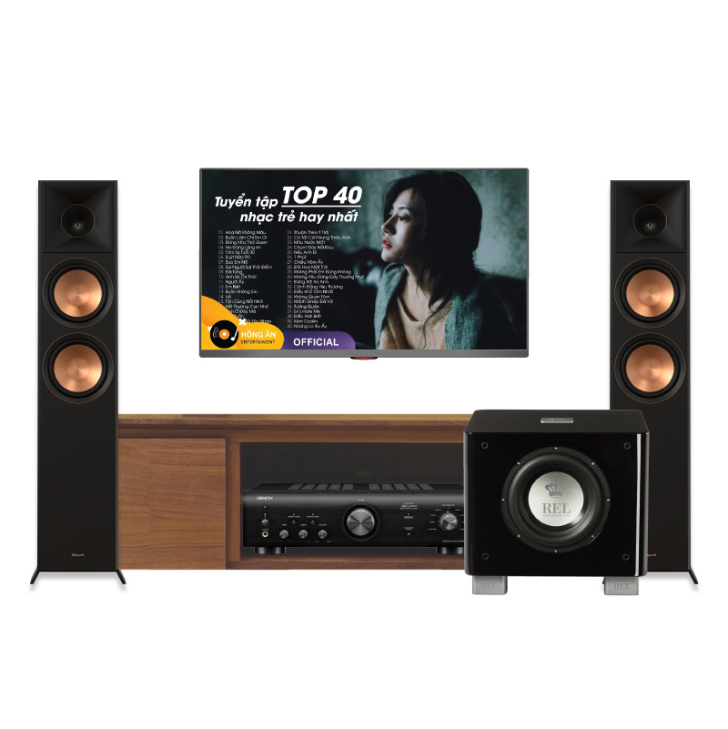 Dàn Nghe Nhạc 2.1 Klipsch, Denon NN63 (Klipsch RP6000F II,  Denon PMA900HNE, Sub Rel T7X)