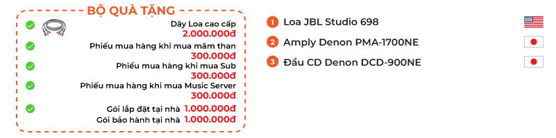 Dàn nghe nhạc có đầu CD Denon, JBL NN81