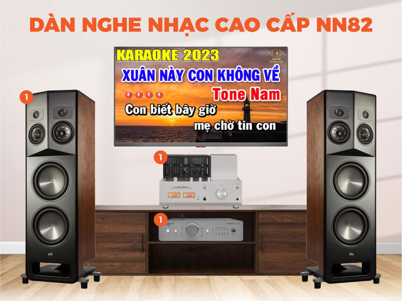 Dàn nghe nhạc cao cấp Luxman, Polk Audio NN82 Dàn nghe nhạc cao cấp Luxman, Polk Audio NN82