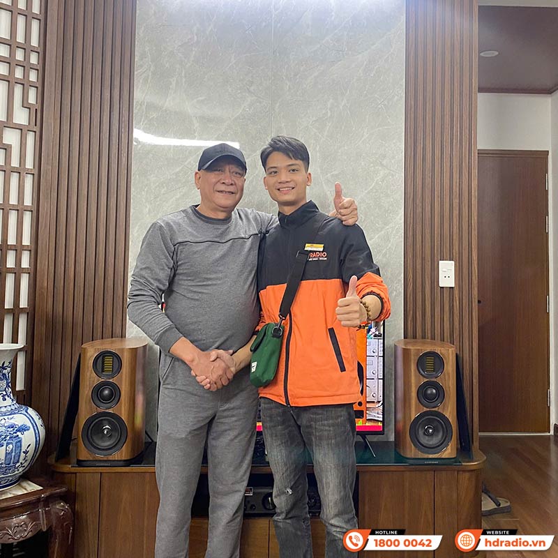 khách hàng mua dàn nghe nhạc Wharfedale Cambridge NN87 chính hãng
