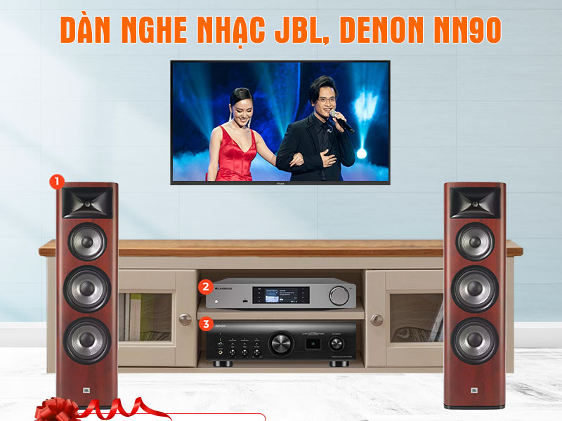 Dàn nghe nhạc có DAC JBL, Denon NN90 Dàn nghe nhạc có DAC JBL, Denon NN90