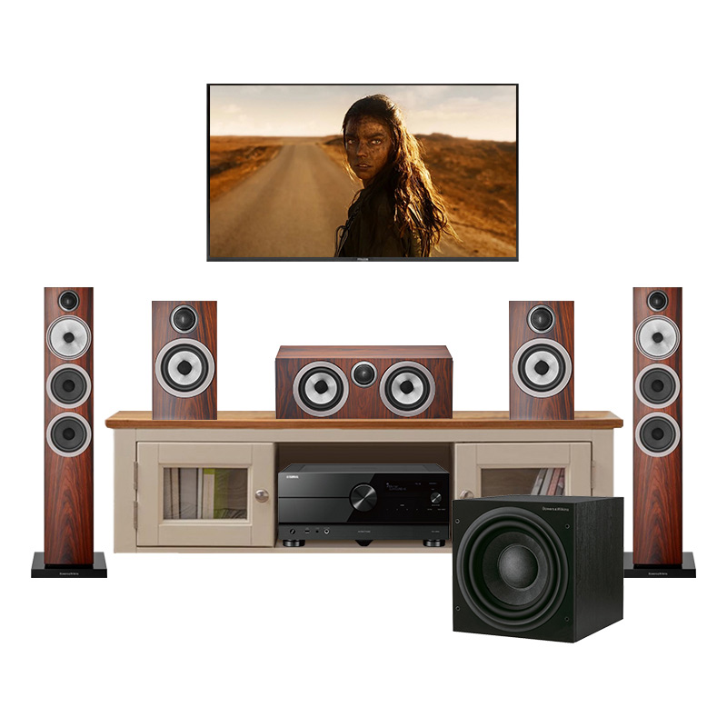 Dàn xem phim nghe nhạc 5.1 B&W PN22 (Yamaha A8A, B&W 704 S3, 707 S3, HTM 72 S3, ASW610XP)