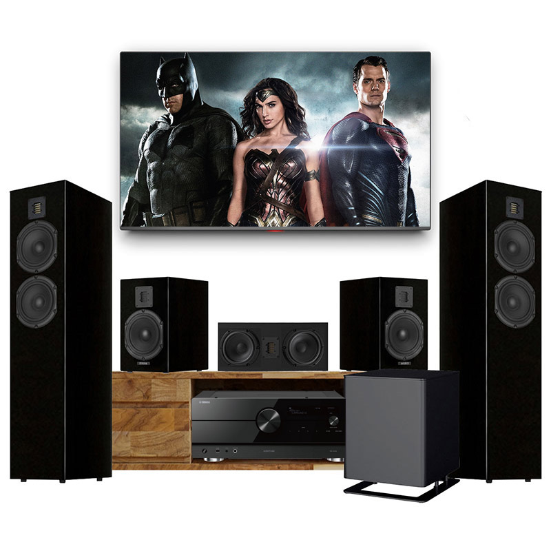 Dàn xem phim nghe nhạc 5.1 Yamaha PN24 (Yamaha A4A + Piega 7.0 + 3.0 + Center + Sub PS1 )