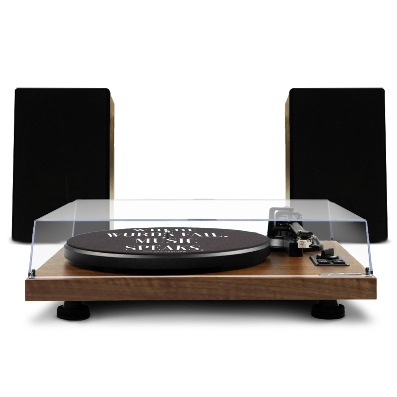 Combo đầu đĩa than kết hợp loa Gadhouse Henry, Tốc Độ Quay 33 1/3 và 45 RPM, Công suất 18W x 2, Bluetooth, USP-PC