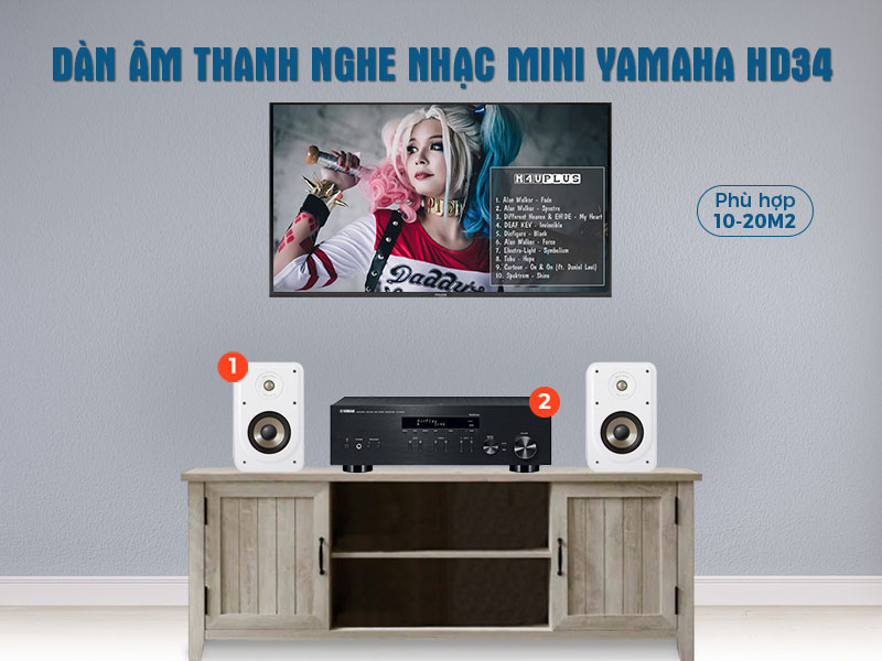 dàn nghe nhạc HD34