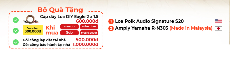 chú thích dàn nghe nhạc mini yamaha HD36