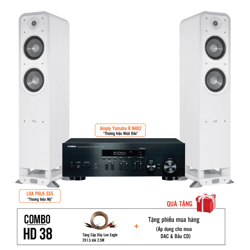 dàn âm thanh nghe nhạc HD38