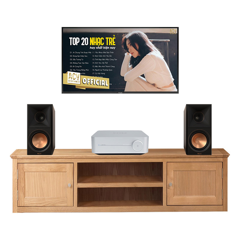 Dàn nghe nhạc mini GT51 (Klipsch RP-600M II, Network Streamer WiiM Amp)