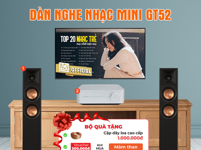 Dàn nghe nhạc mini GT52 Dàn nghe nhạc mini GT52