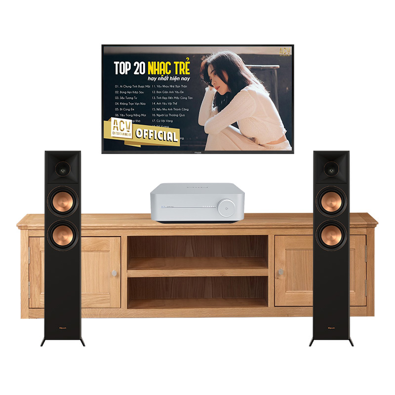 Dàn nghe nhạc mini GT52 (Klipsch RP-5000F II, Network Streamer WiiM Amp)