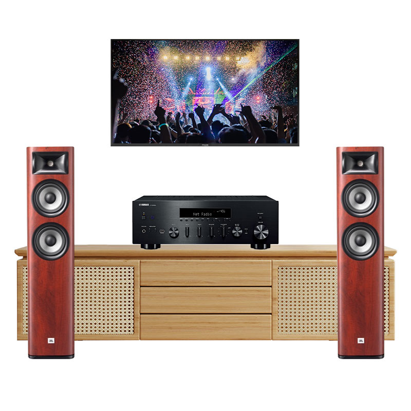 Dàn nghe nhạc Yamaha GT64 (JBL Studio 680, Yamaha R-N600A)