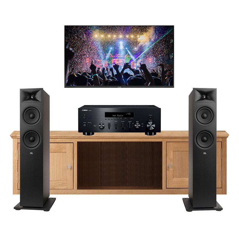 Dàn Nghe Nhạc Yamaha GT66 (Yamaha R-N600A, JBL Stage 260F)