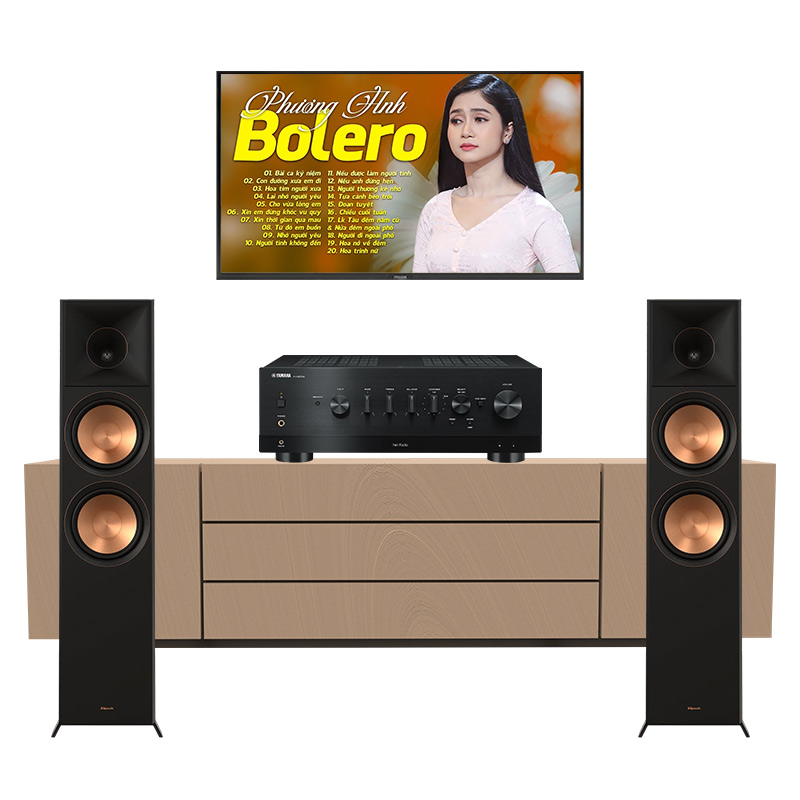 Dàn nghe nhạc Yamaha GT72 (Klipsch RP8000F II, Yamaha R-N800A)