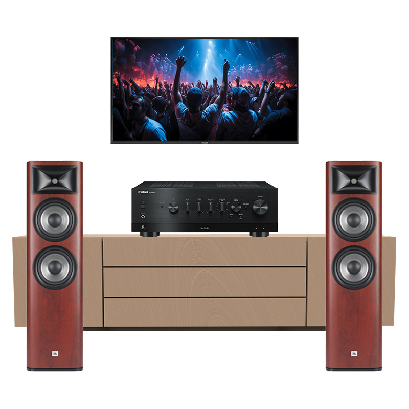 Dàn nghe nhạc Yamaha GT73 (JBL Studio 690, Yamaha R-N1000A)