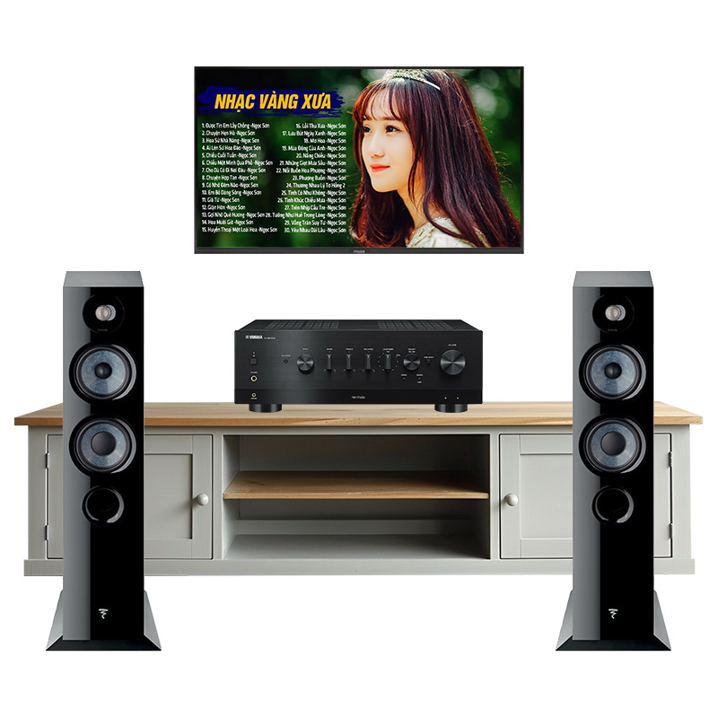 Dàn nghe nhạc Yamaha GT78 (Focal Chora 816, Yamaha R-N1000A)