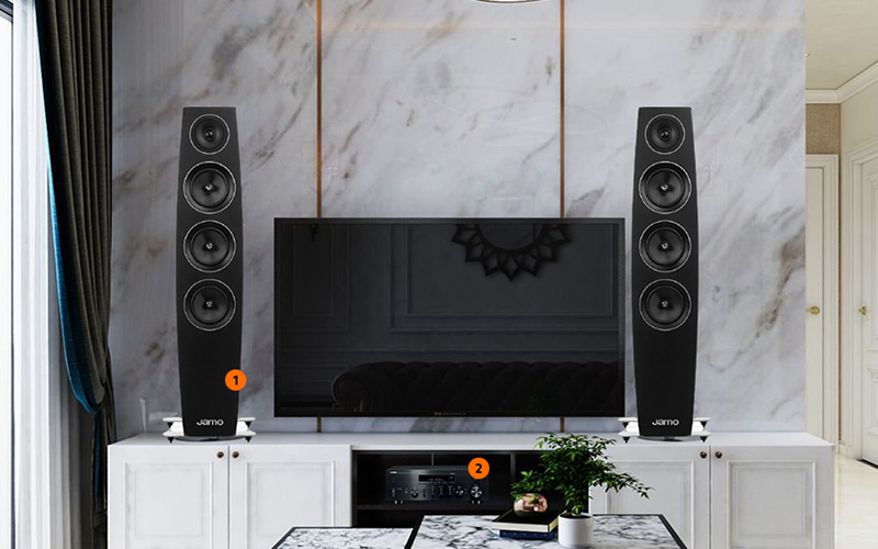 Dàn nghe nhạc vàng cao cấp Jamo, Yamaha HD03