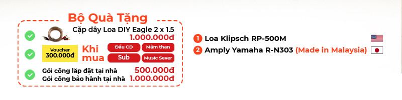 chú thích Dàn âm thanh nghe nhạc HD13