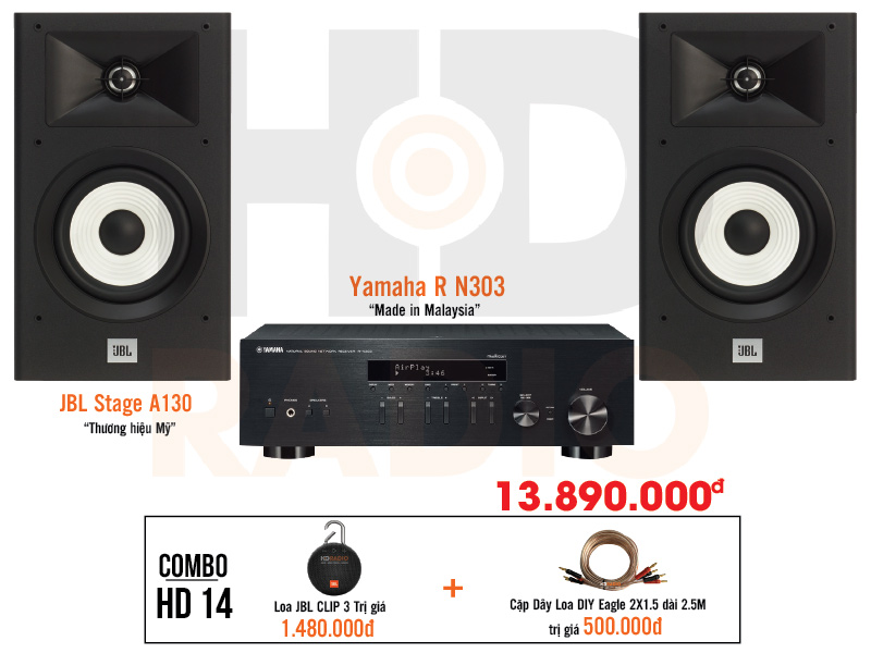 Dàn âm thanh nghe nhạc giá tốt nhất HD14 tại hdradio 1