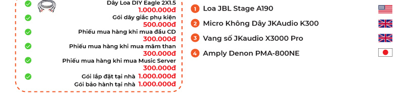khuyến mại dàn nghe nhạc và hát karaoke JBL HD31