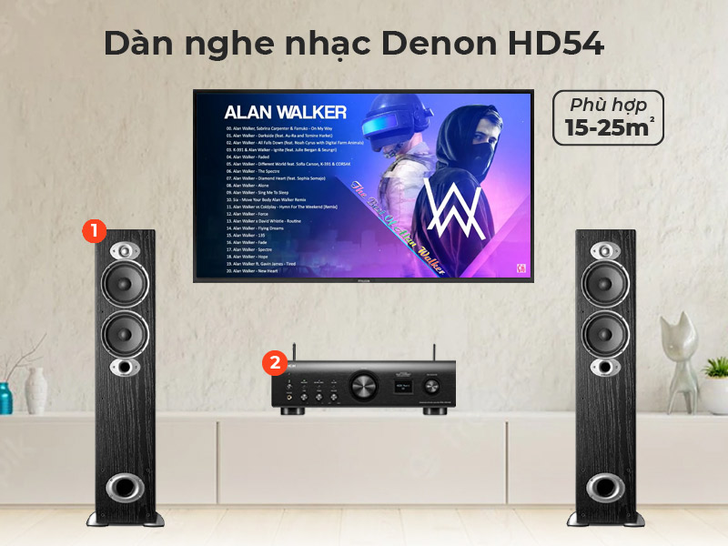 dàn âm thanh nghe nhạc HD54