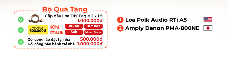 chú thích Dàn nghe nhạc denon HD54