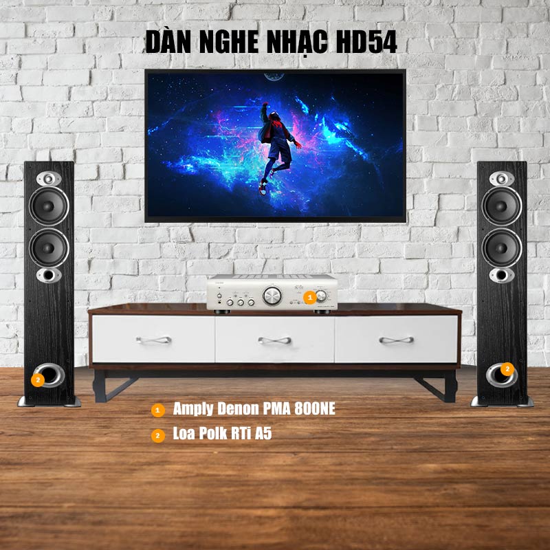 dàn nghe nhạc HD54