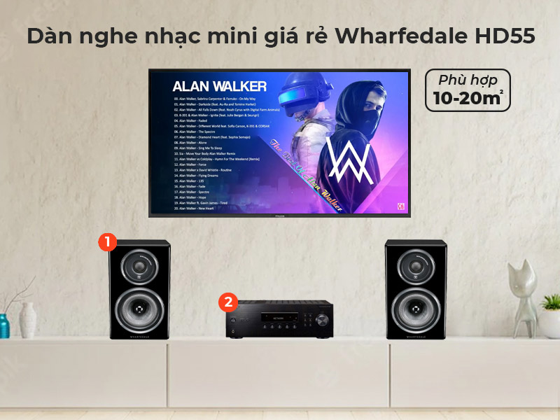 dàn nghe nhạc Mini HD55