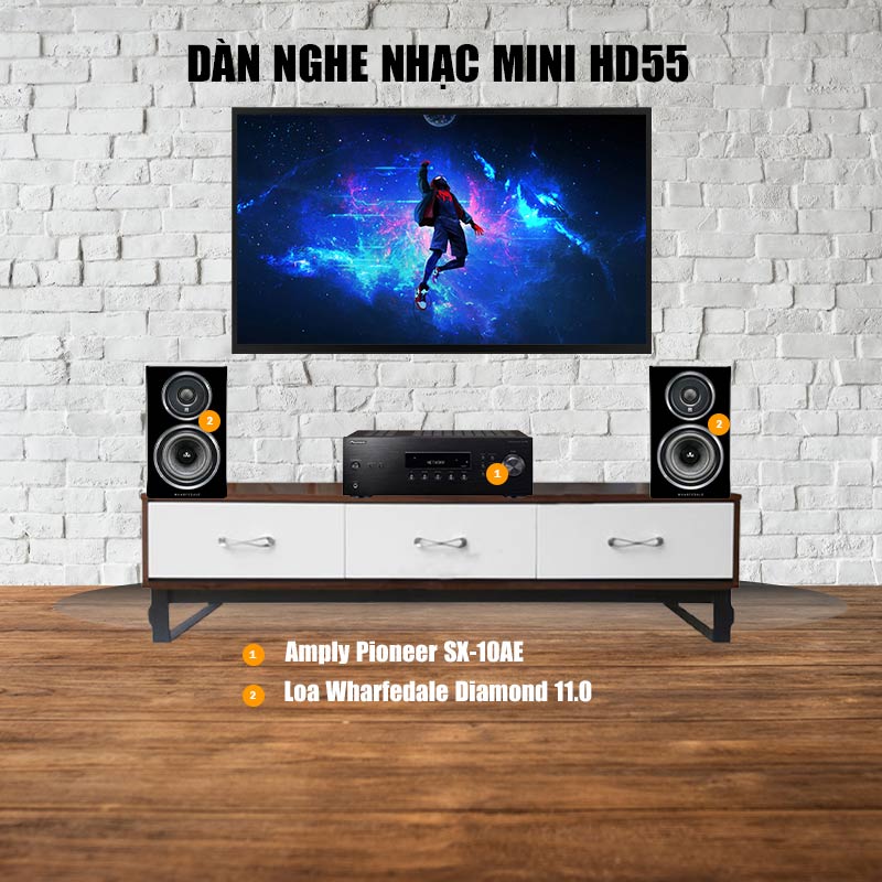 dàn nghe nhạc HD55