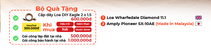 chú thích dàn nghe nhạc Mini HD56