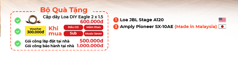 chú thích dàn nghe nhạc Mini HD57