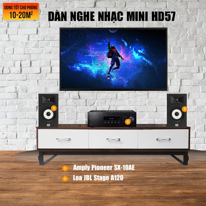 dàn âm thanh nghe nhạc Mini HD57