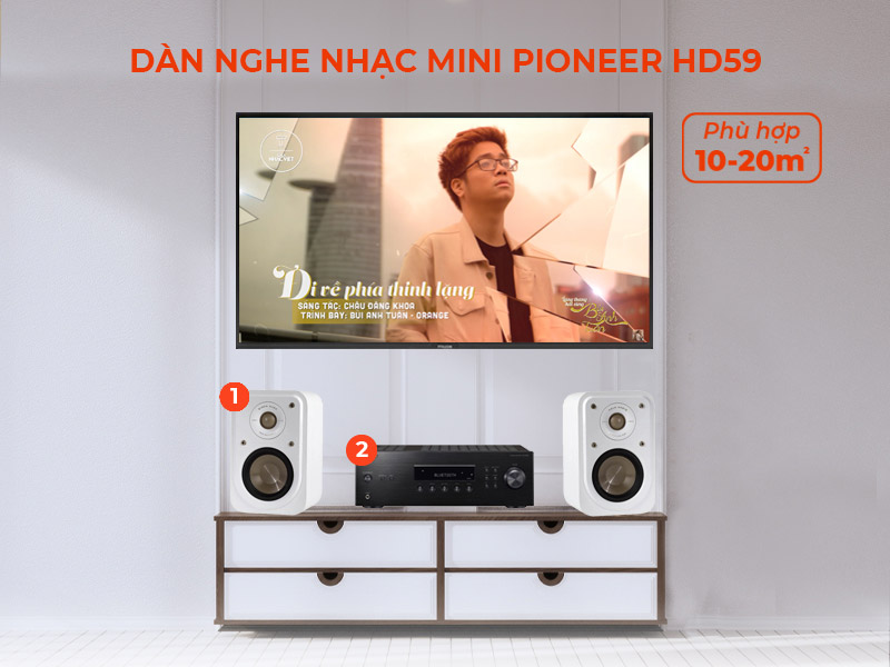 dàn âm thanh nghe nhạc Mini HD59