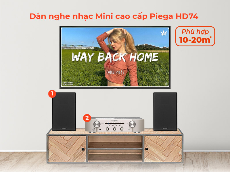 Dàn âm thanh nghe nhạc mini cao cấp piega HD74
