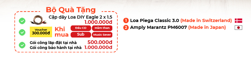 Chú thích Dàn âm thanh nghe nhạc mini cao cấp piega HD74