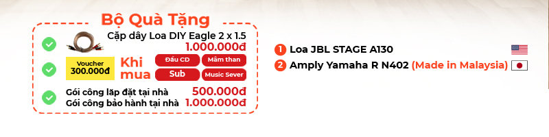 chú thích Dàn âm thanh nghe nhạc HD76