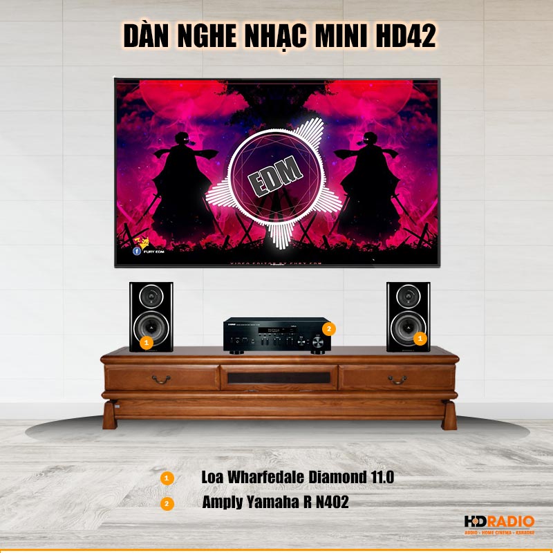 HDRADIO bán Dàn nghe nhạc Mini HD42 giá tốt nhất