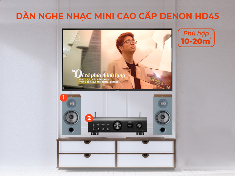 dàn âm thanh nghe nhạc HD45
