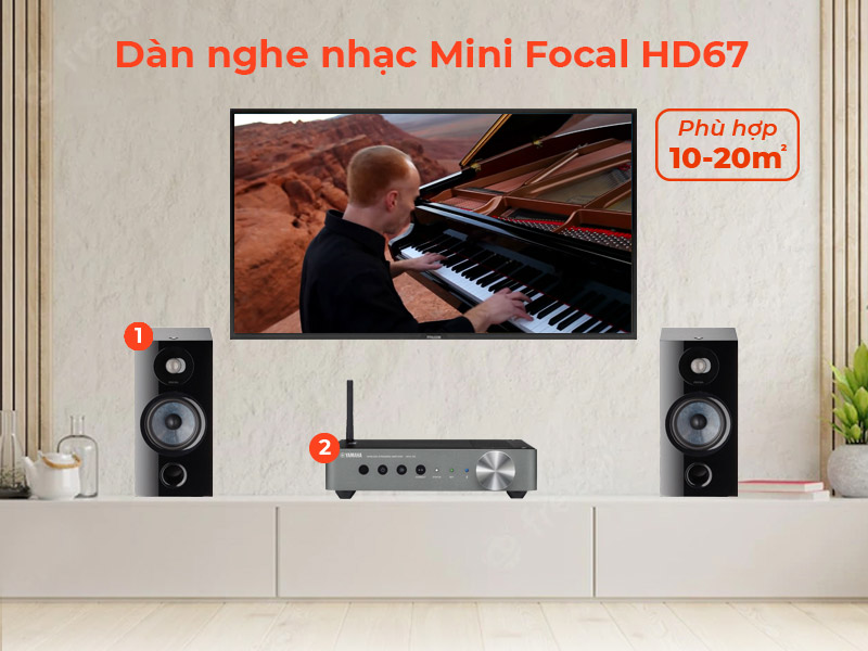 dàn nghe nhạc mini HD67