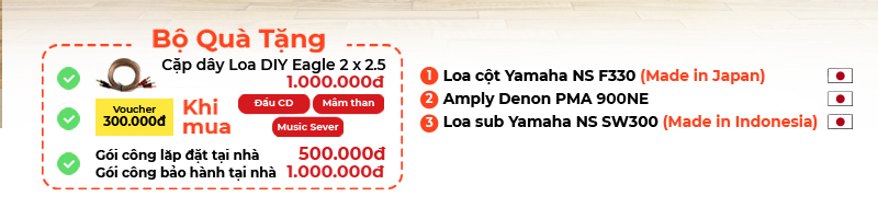 Dàn nghe nhạc 2.1 Yamaha HD77