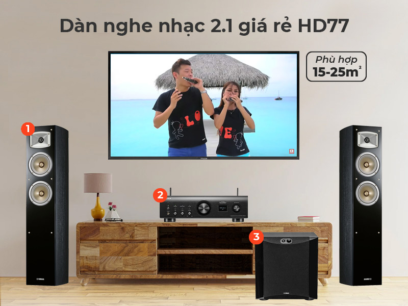 dàn nghe nhạc HD77
